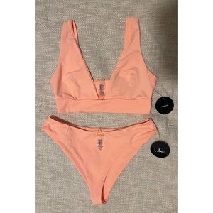 Lulus high waisted bottom bikini. S/M. NWT